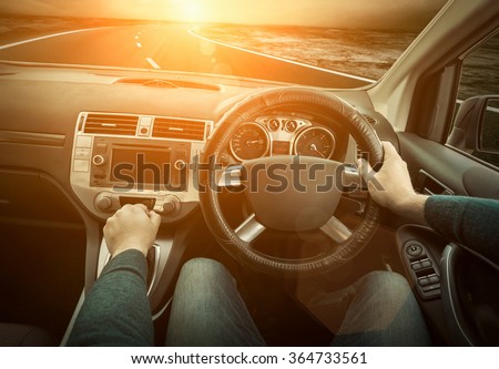 Man in the car