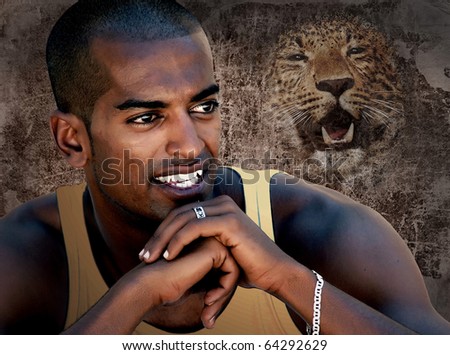 Portrait of a Black Man Smiling