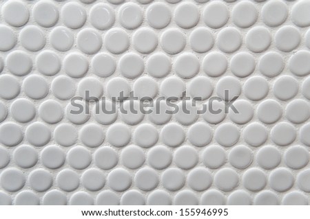 White circle tile pattern with for background