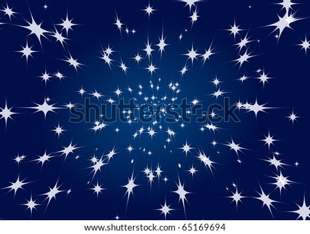 stock vector Beautiful night star sky background