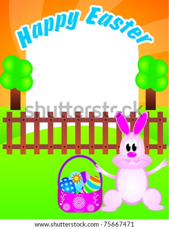 happy easter border