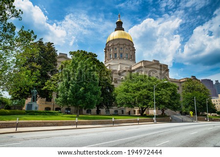 Georgia state capitol building in Atlanta