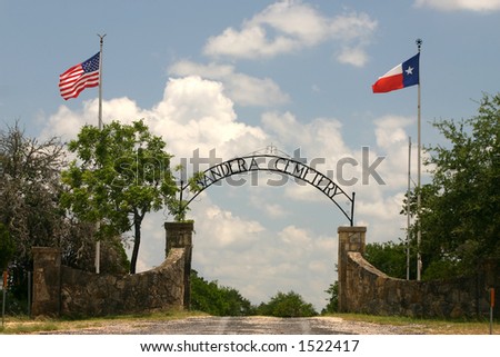 Entrance to cemetery