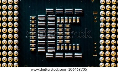 circuit board of laptop CPU