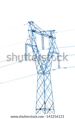 high voltage post energy transmission distribution tower