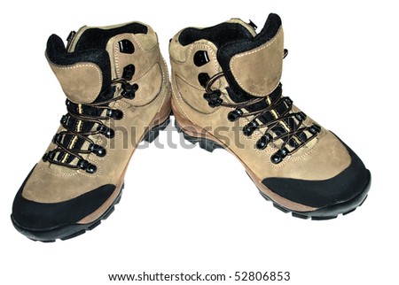 hiking boot isolated in white background