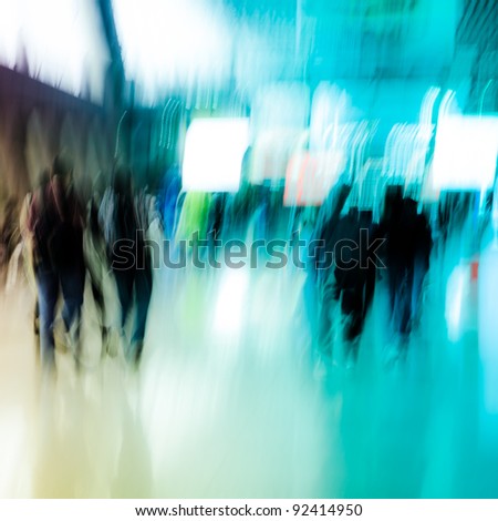 city business people crowd abstract background
