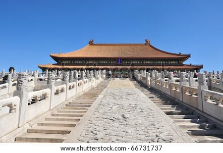 the Hall of Supreme Harmony,Forbidden City in Beijing, China