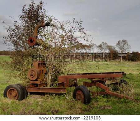 Abandoned and derelict agricultural machine