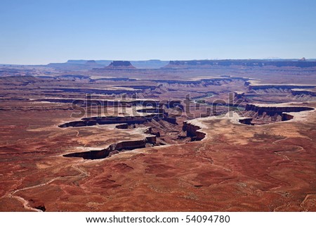 Red Rocks and boulders in Canyon Land Utah in the USA