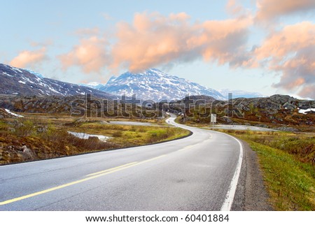 The road to mountains