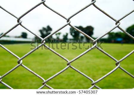 wire fence and football yard