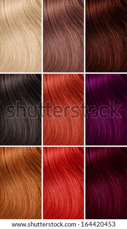 Example of different hair colors