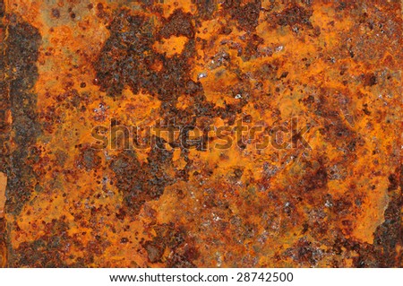 Grunge texture, weathered metal, rust and decay, high oxidation.