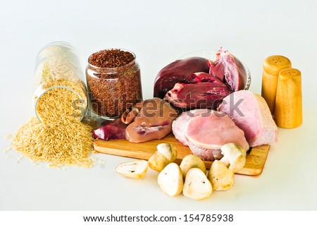 Group of foods with Vitamin B1(Thiamine Hydrochloride) isolated