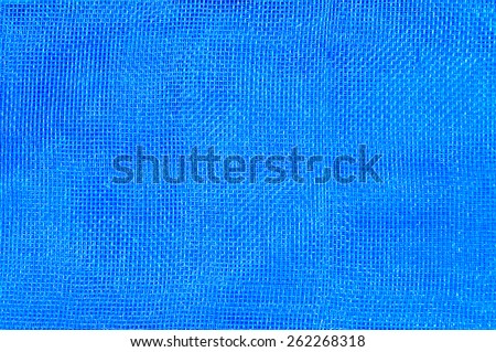 Blue mesh for texture and background.