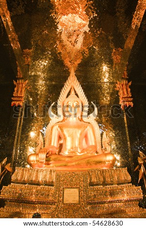 An Buddha Image in the mirror church, Thailand