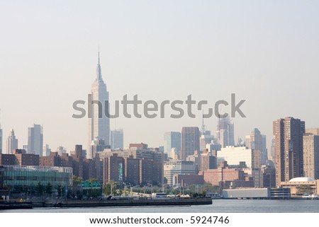 new york skyline with empire state building