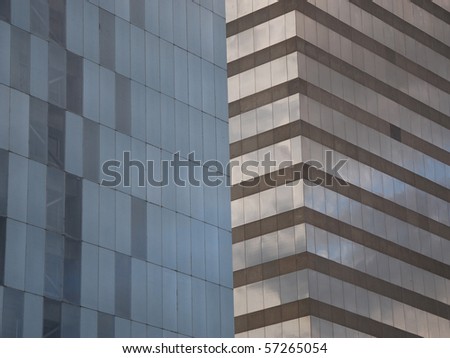 Close up of skyscrapers in Mexico City