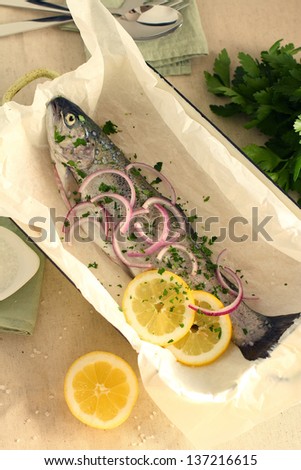 prepared fish for the grill