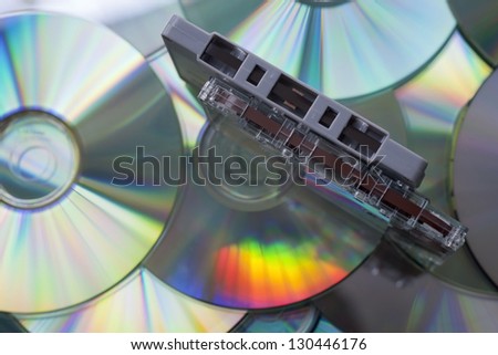 Audio cassette tapes and cd discs
