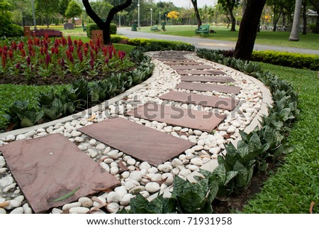 Garden Stones on Garden Stone Path Stock Photo 71931958   Shutterstock