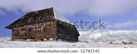 ABANDONED COTTAGE IN MOUNTAINS