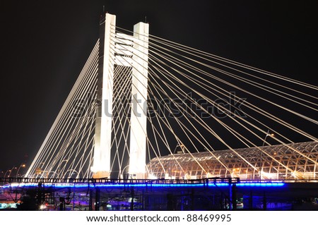 Basarab bridge, Bucharest, Romania - stock photo