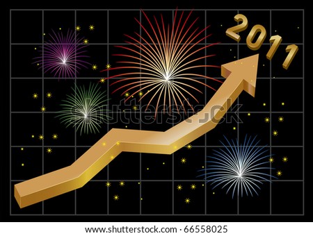 stock vector : New Year 2011