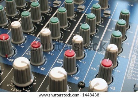 Shots of Sound Mixing console