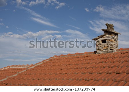 chimney of a mountain village