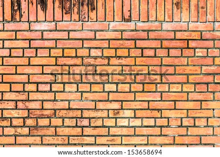 Orange brown brick wall seamless surface background texture