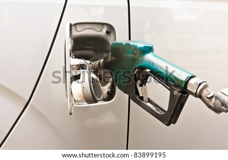 Handle of Dispensing fuel refueling petroleum into car