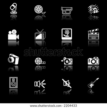 camera logo vector. stock vector : Media icon