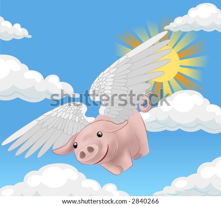 Flying Pig Icon