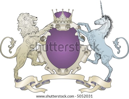 Lion And Unicorn Coat Of Arms (No Leaves) A Shield Coat Of Arms ... Lion And Unicorn Coat Of Arms (No Leaves) A Shield Coat Of Arms ...