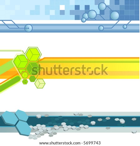 Website Background on Website Banner Backgrounds Three Vector Corporate Technology Site