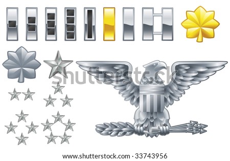 army ranks symbols. army officer ranks