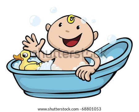 Bathroom Tubs on Playing In The Bath Tub With A Rubber Duck   68801053   Shutterstock