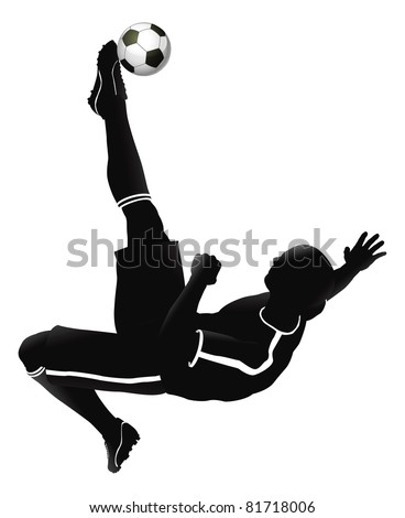 Very high quality detailed soccer football player illustration Very high quality detailed soccer football player illustration