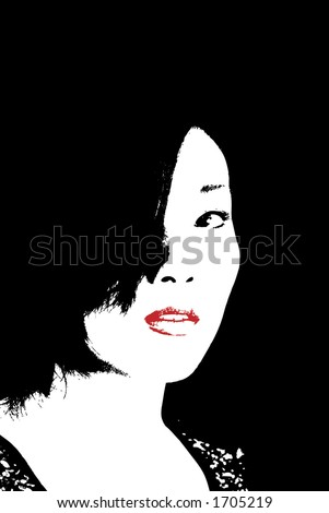 stock photo : Woman's Face (clip-art)
