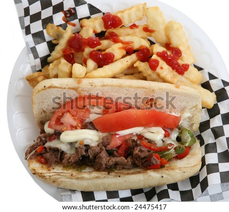 Philly Steak and Cheese with Fries