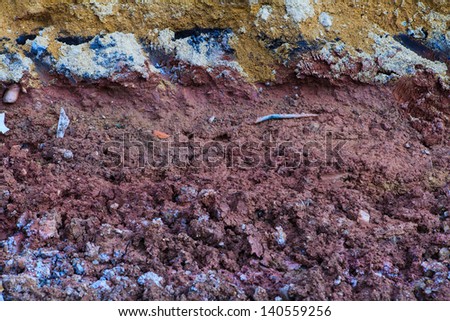 Image of underground soil layers