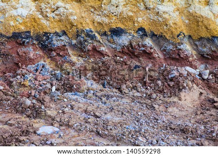 Image of underground soil layers