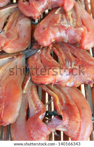 dried Striped snake-head fishes