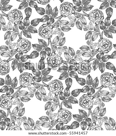 Pictures Of Roses In Black And White. pattern lack and white