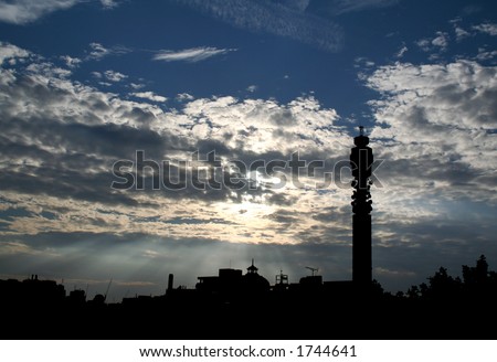 Bt Tower Silhouette