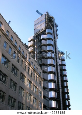 The Lloyd\'s Building, London.