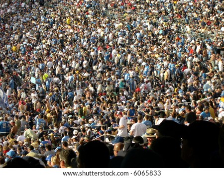 Crowd at a football game.