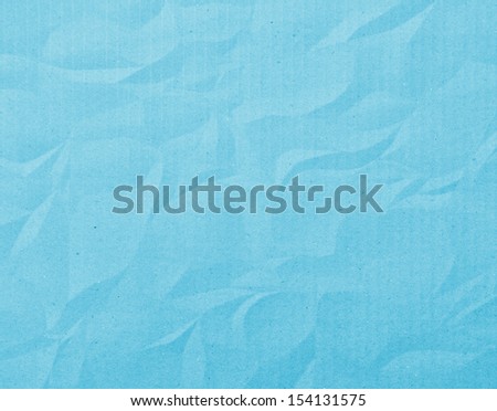 Blue crinkle paper